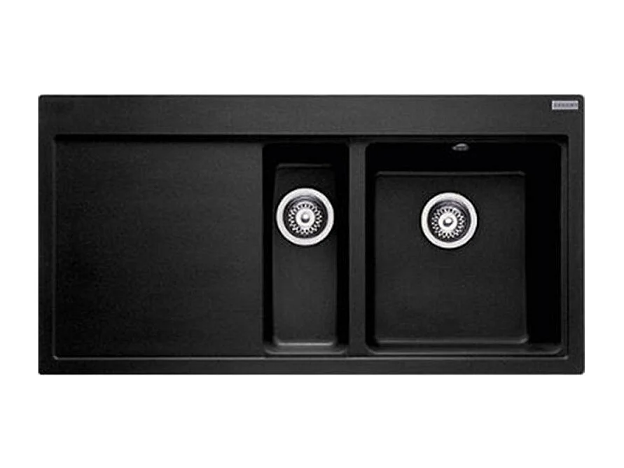 Franke - Evier Fragranit 100 X 51,5 cm 1 cuve et demi 1 égoutoir gauche Mythos