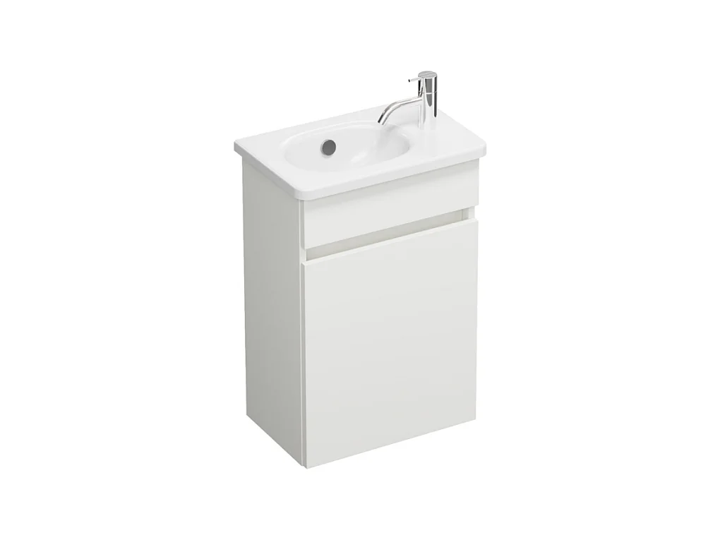 Meuble WC lave-mains BURGBAD Joline Blanc mat