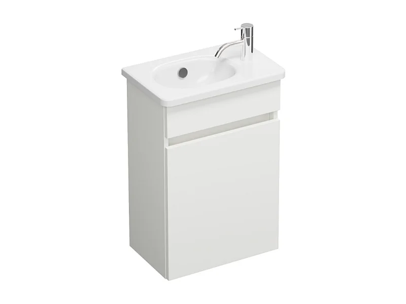 Meuble WC lave-mains BURGBAD Joline Blanc mat