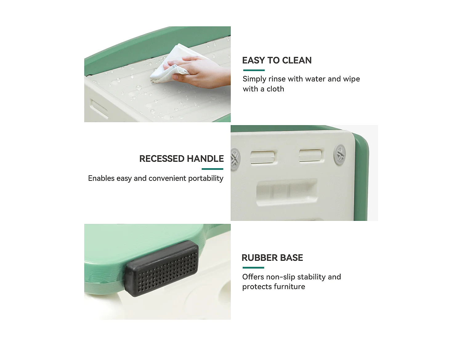 YITAHOME Maison pour Chat - Niche Chat Interieur - avec Griffoir - Charge de 100 kg - Résistant à l'eau - Vert