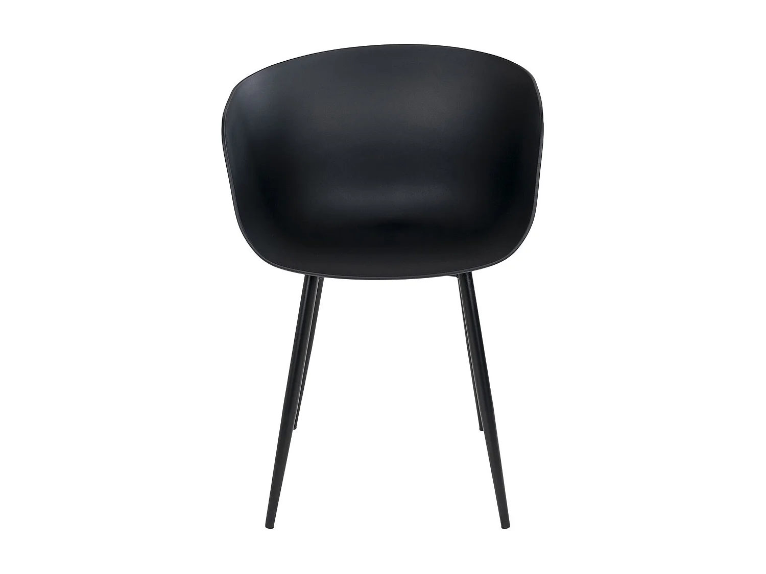 4 Fauteuils en polypropylène noir RODA