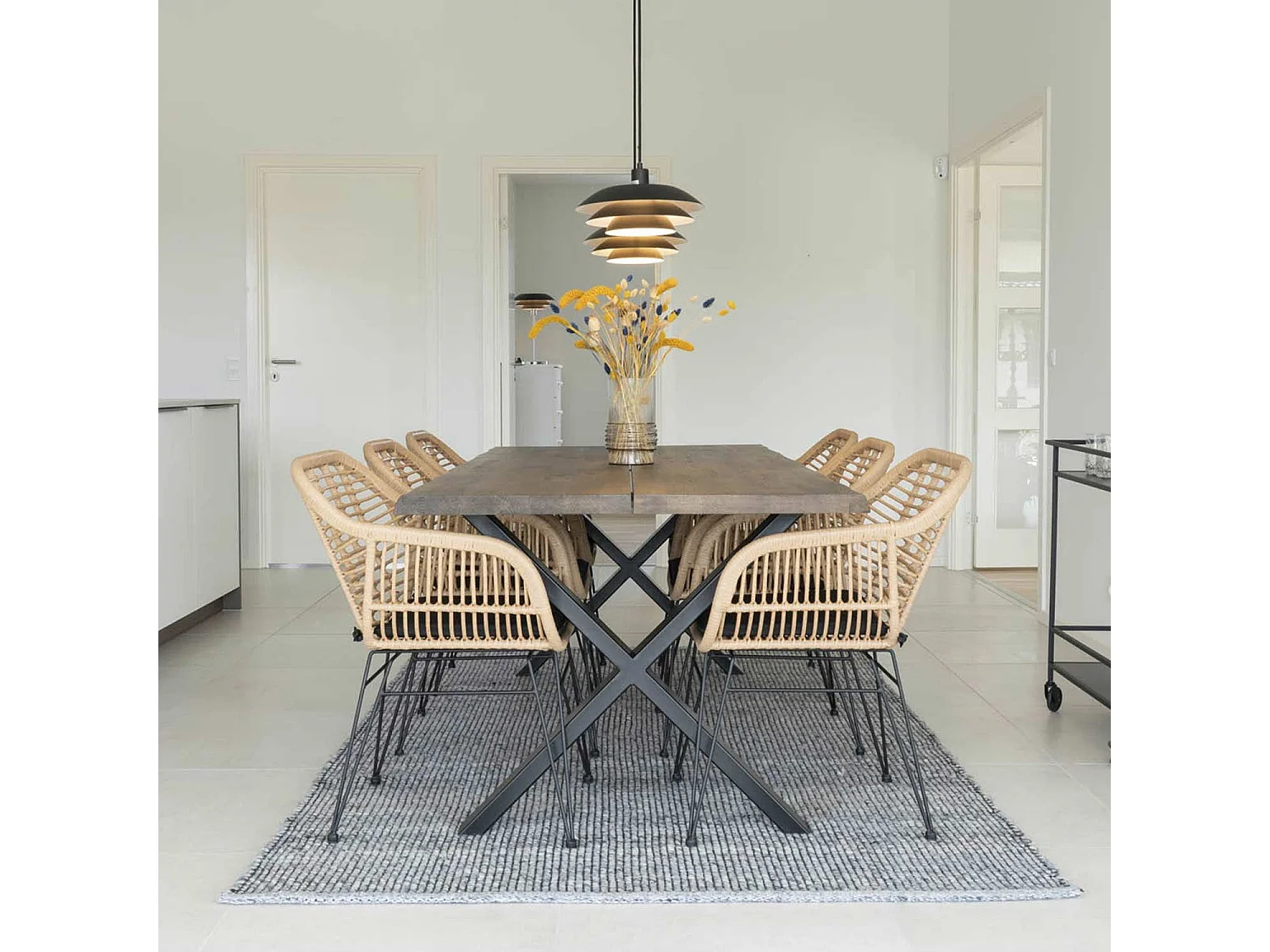 4 Fauteuils en polyrotin TRIESTE