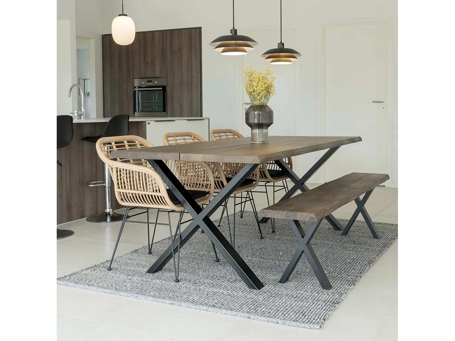 4 Fauteuils en polyrotin TRIESTE