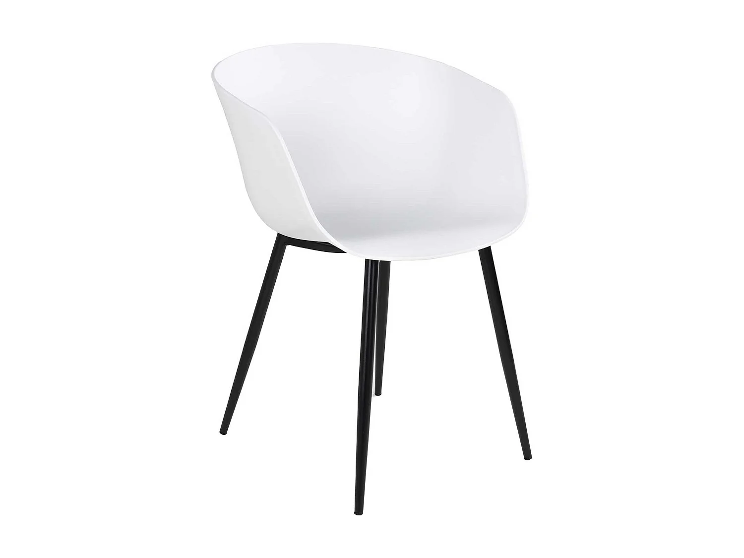 4 Sillones polipropileno blanco RODA