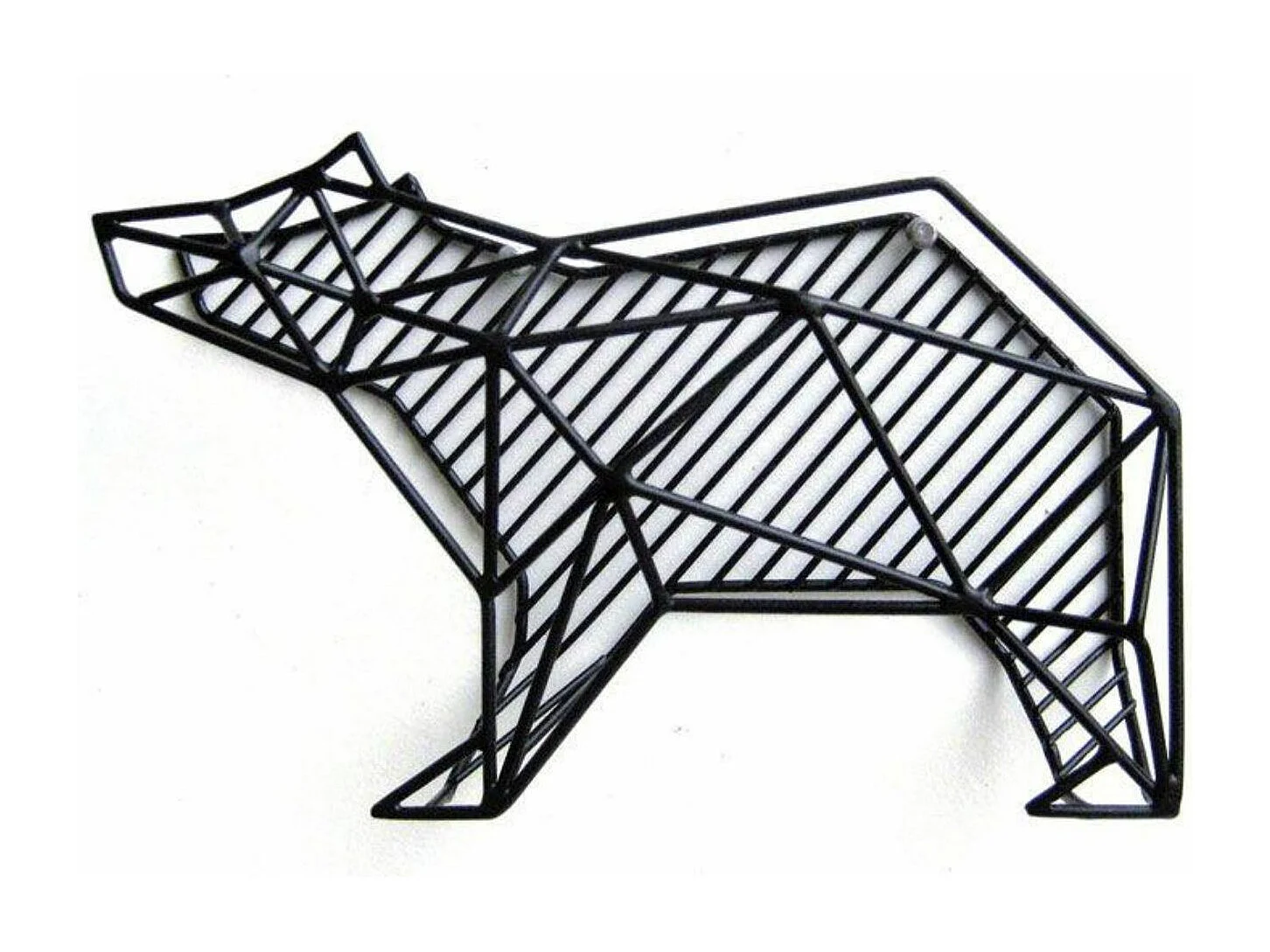 2 porte-courrier métalliques muraux Ours