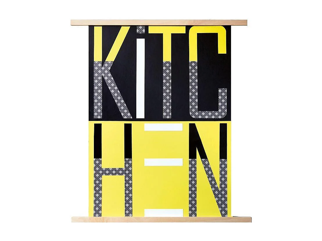 2 baguettes en bois pour affiche murale 32 cm