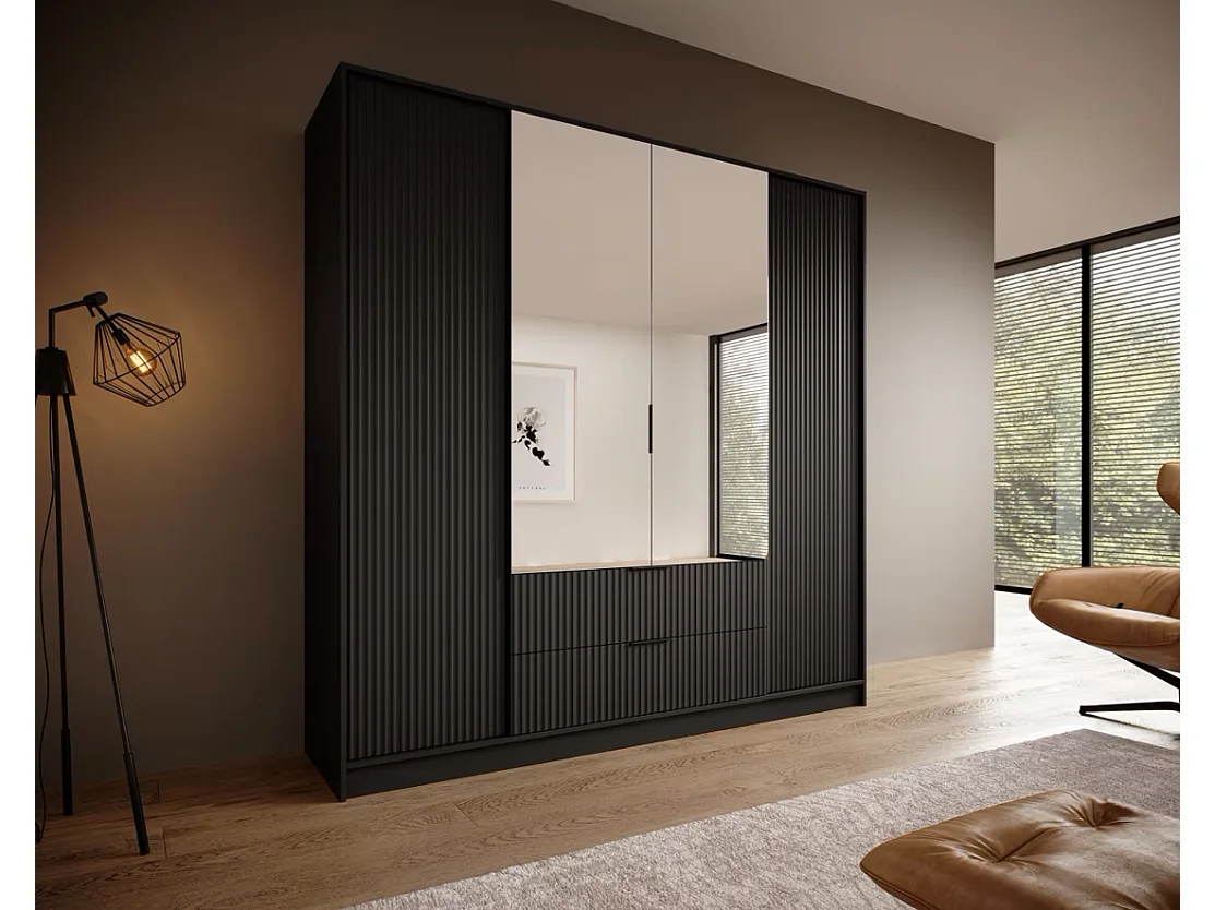 Armadio Norbert (200cm)/Nero