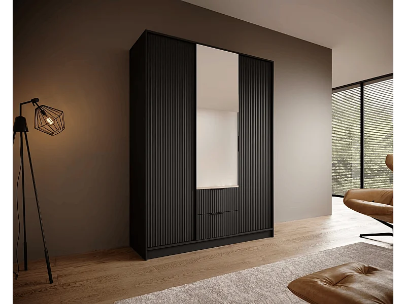 Penderie Norbert (150cm)/Noir