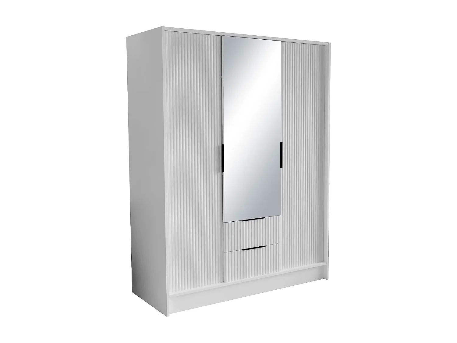 Kleiderschrank Norbert (150cm)/Weiss