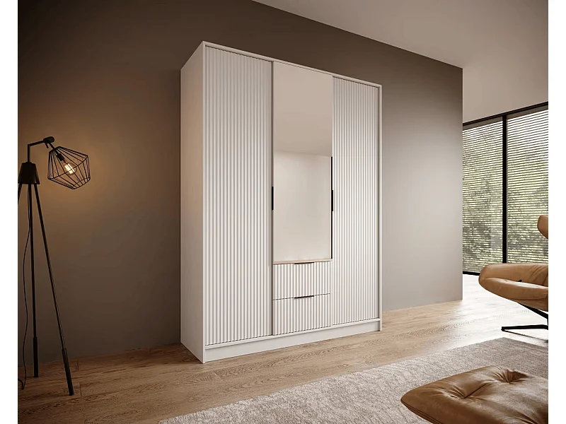 Armadio Norbert (150cm)/Bianco