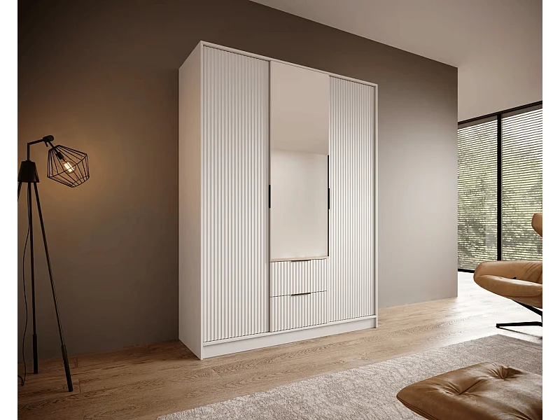 Penderie Norbert (150cm)/Blanc