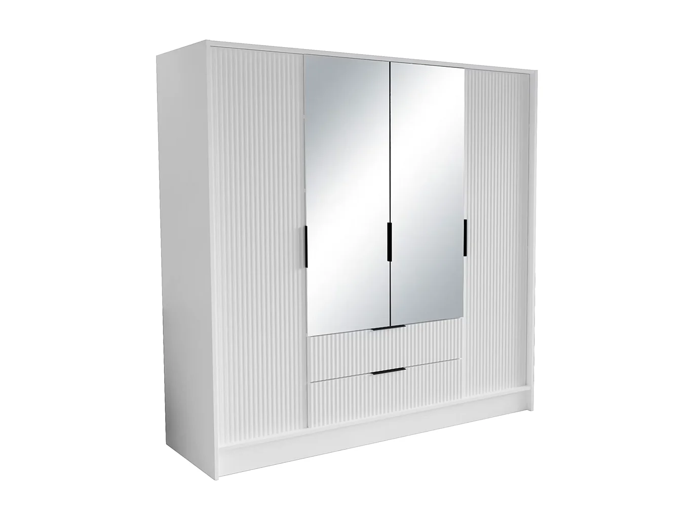 Penderie Norbert (200cm)/Blanc