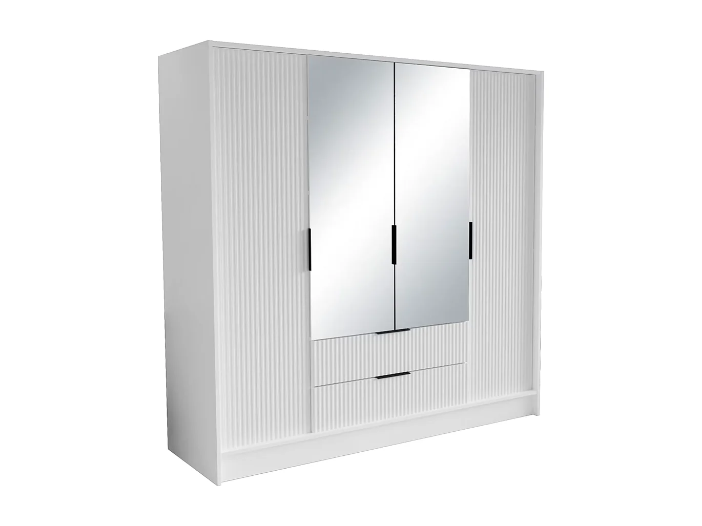 Penderie Norbert (200cm)/Blanc