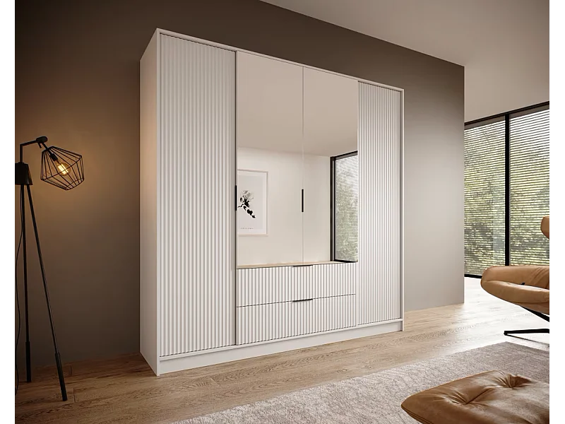 Armadio Norbert (200cm)/Bianco