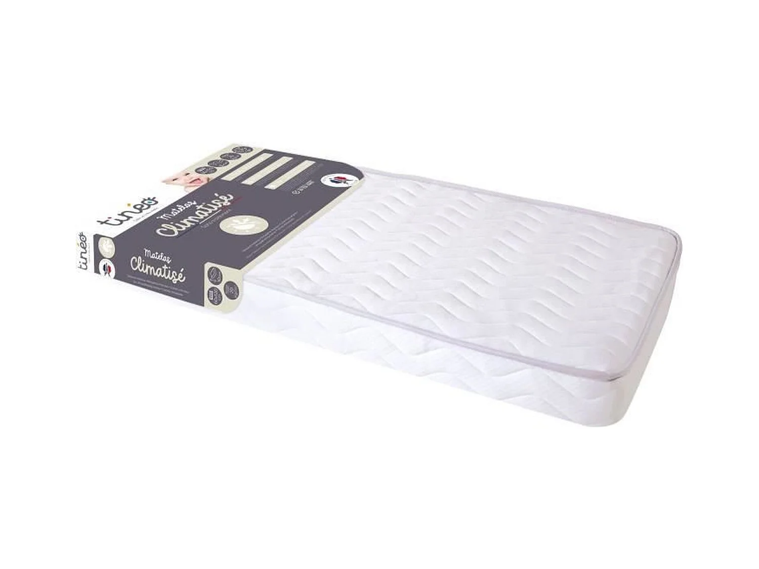 Matelas Climatisé 60 x 120 x 10 cm - Matelas Bébé - Climatisé