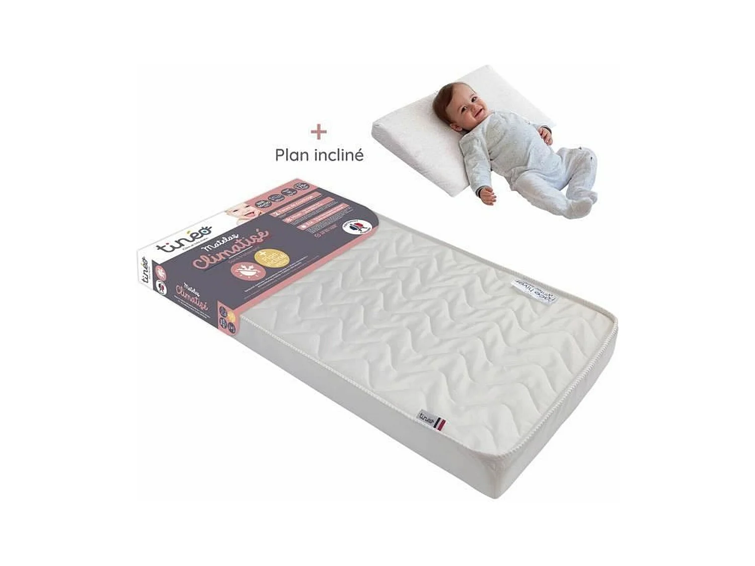 Matelas Climatisé 60 x 120 cm - Epaisseur 10 cm