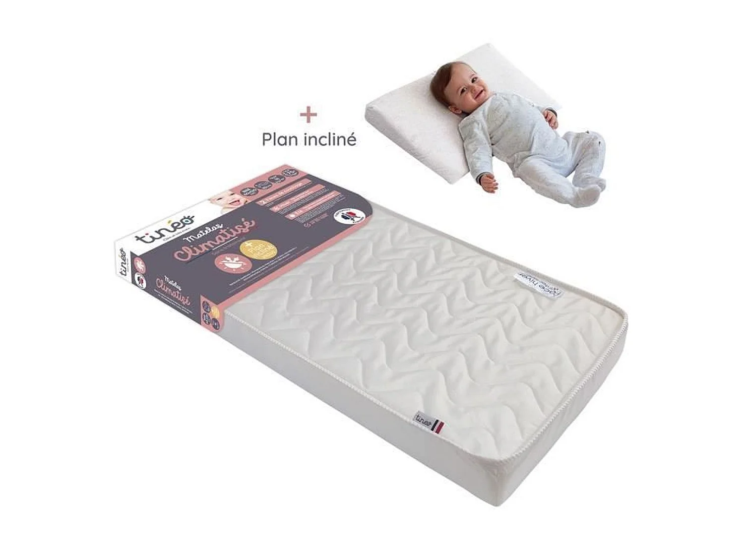Matelas Climatisé 60 x 120 cm - Epaisseur 10 cm