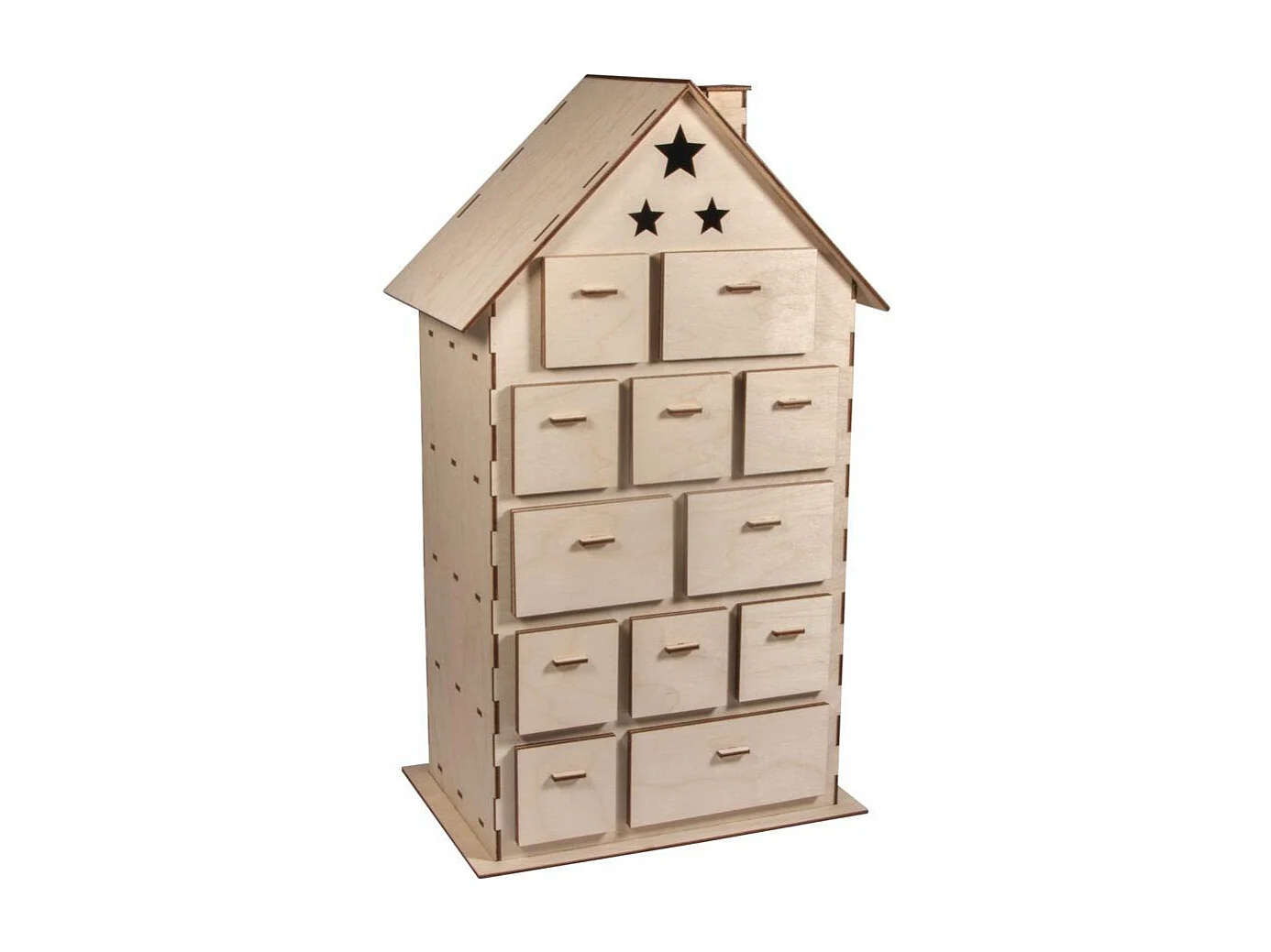 Adventskalender Haus zum Selberbauen 25,5 x 17,5 cm