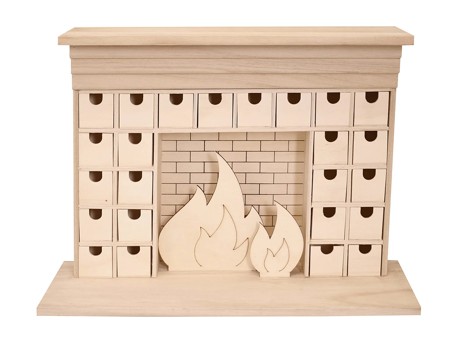 Calendario de Adviento Chimenea 46,5 x 33 cm