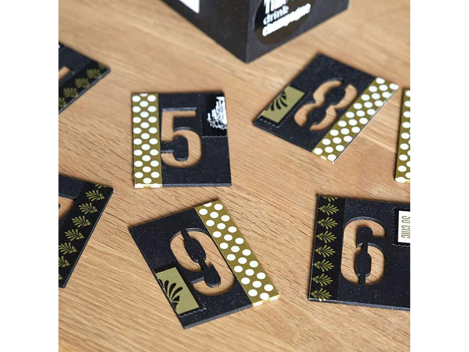 3 calendriers de l'Avent boîte aux lettres en bois 28 cm