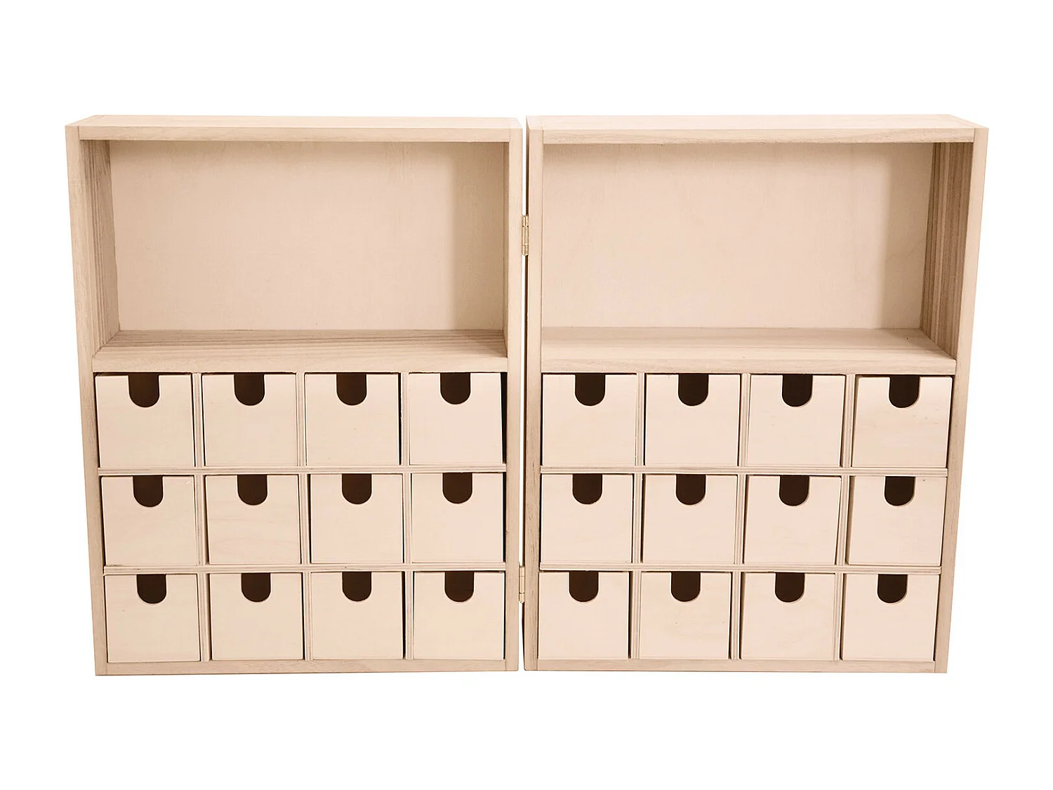 Adventskalender 24 Schubladen 24 x 33 cm