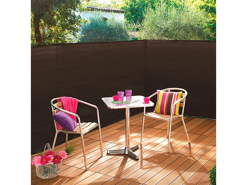 MALLA DE OCULTACIÓN RECYNET PLUS 170 GR MARRÓN NORTENE 1.5X50 M