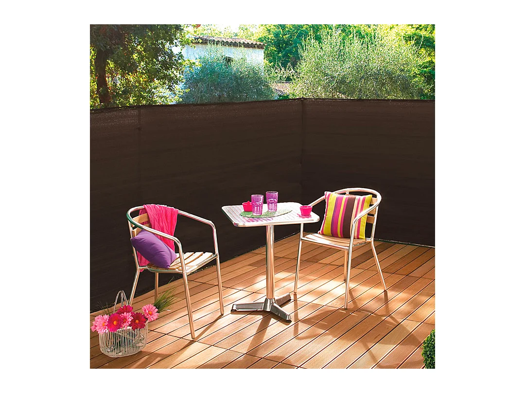 MALLA DE OCULTACIÓN RECYNET PLUS 170 GR MARRÓN NORTENE 1,5X5 M