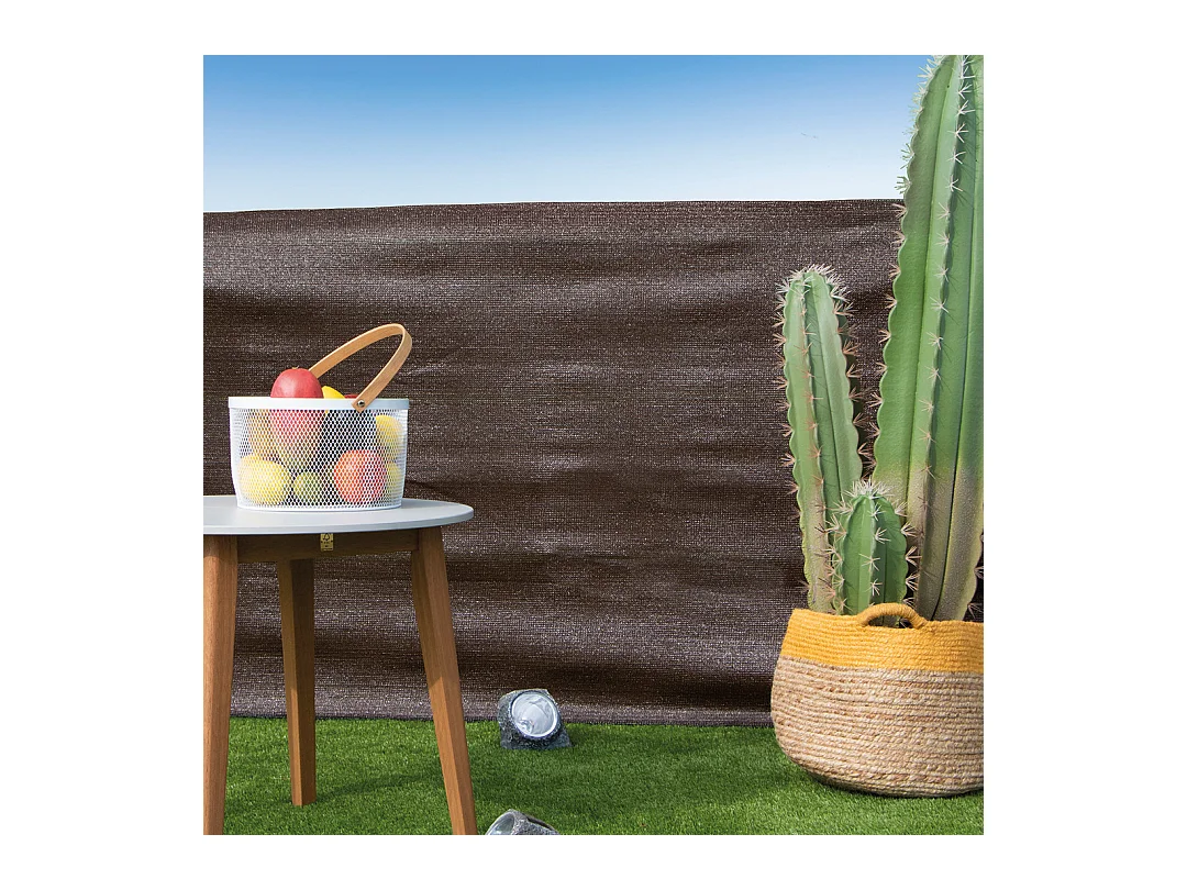 MALLA DE OCULTACIÓN RECYNET BASIC 70 GR MARRÓN NORTENE 1.5X10 M