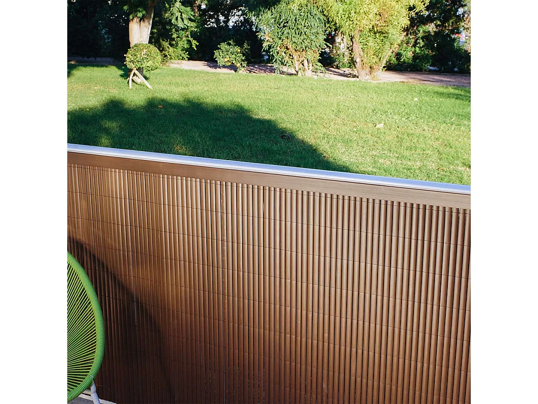 Cañizo pvc doble cara 20 mm marron 1,8X3 M