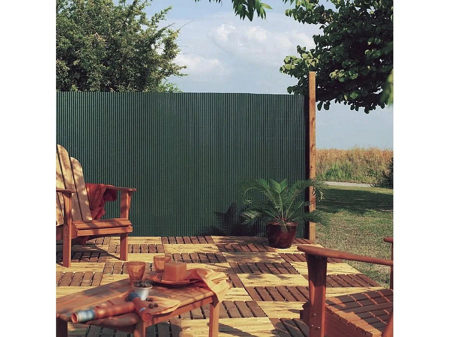 Cañizo pvc simple cara plasticane verde nortene 1X3 M