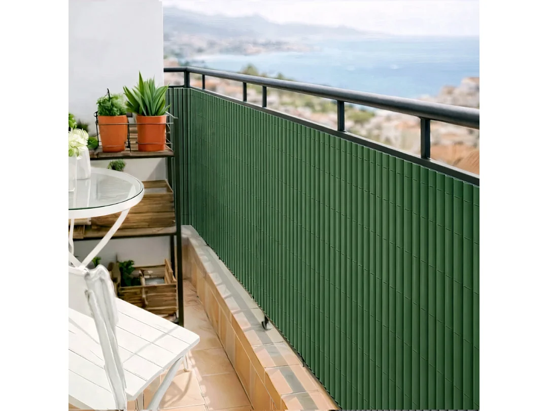 Cañizo pvc simple cara plasticane verde nortene 1X3 M