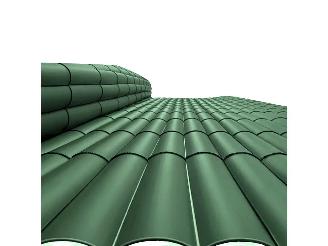Cañizo pvc simple cara plasticane verde nortene 1X3 M