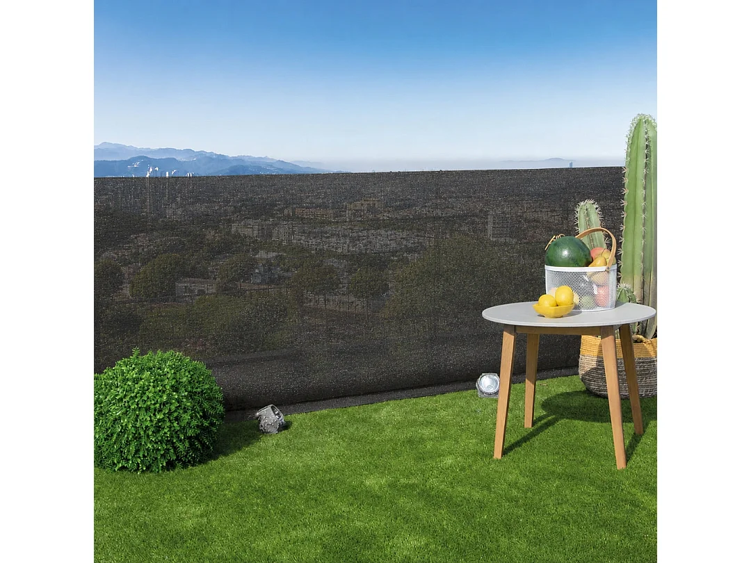 Malla ocultacion recynet basic gris antracita nortene 1X10 M