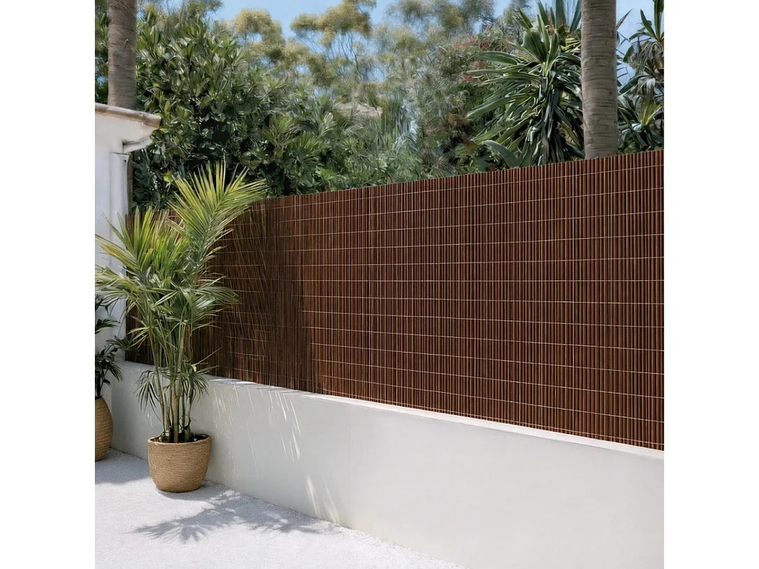 Cañizo sintético fency wick marrón nortene 2X3 M