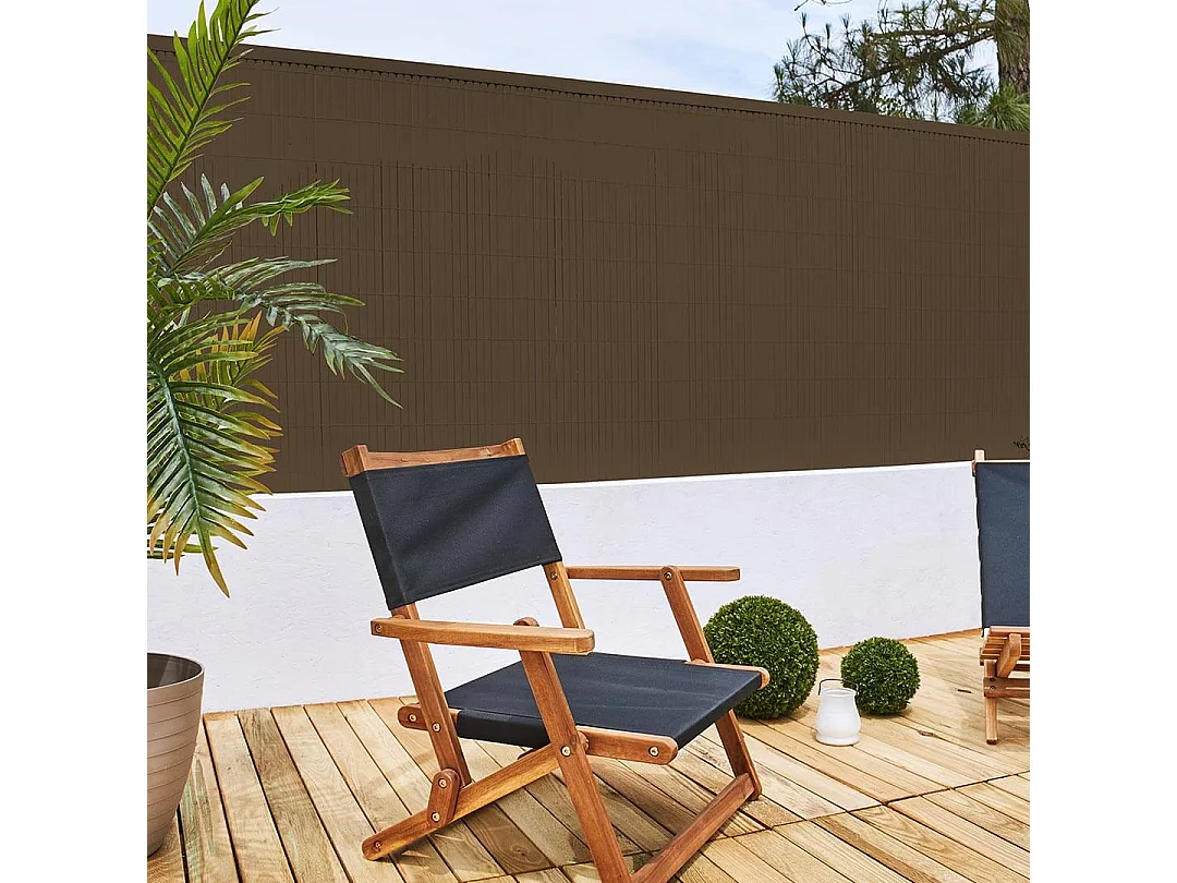 CAÑIZO PVC D/C 0.9X3 MARRON 0,9X3 M