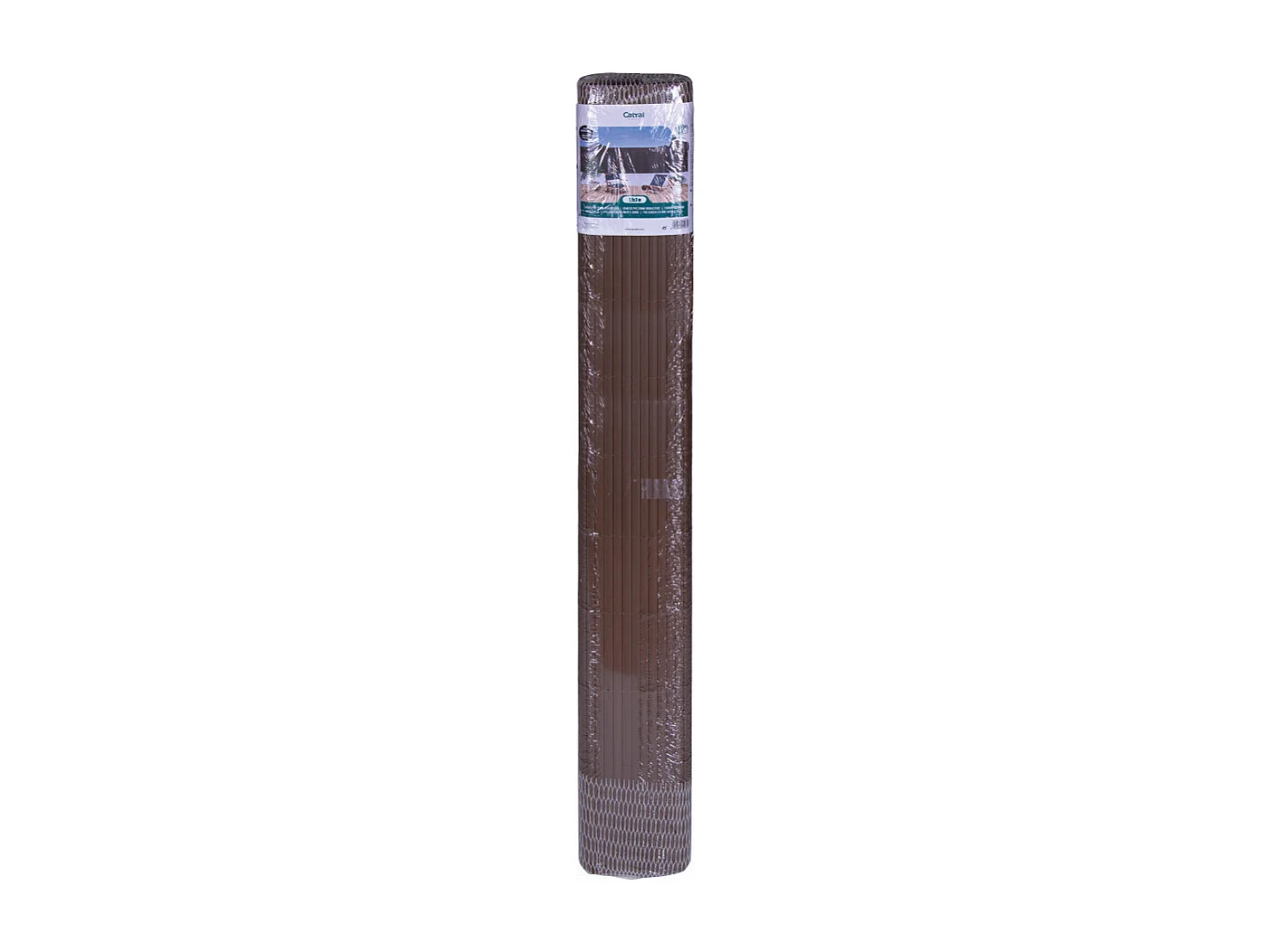 CAÑIZO PVC DOBLE CARA 20 MM MARRON 1,5X3 M