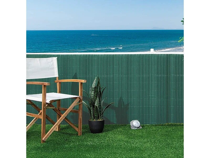 Cañizo pvc doble cara 20 mm verde 1,5X3 M