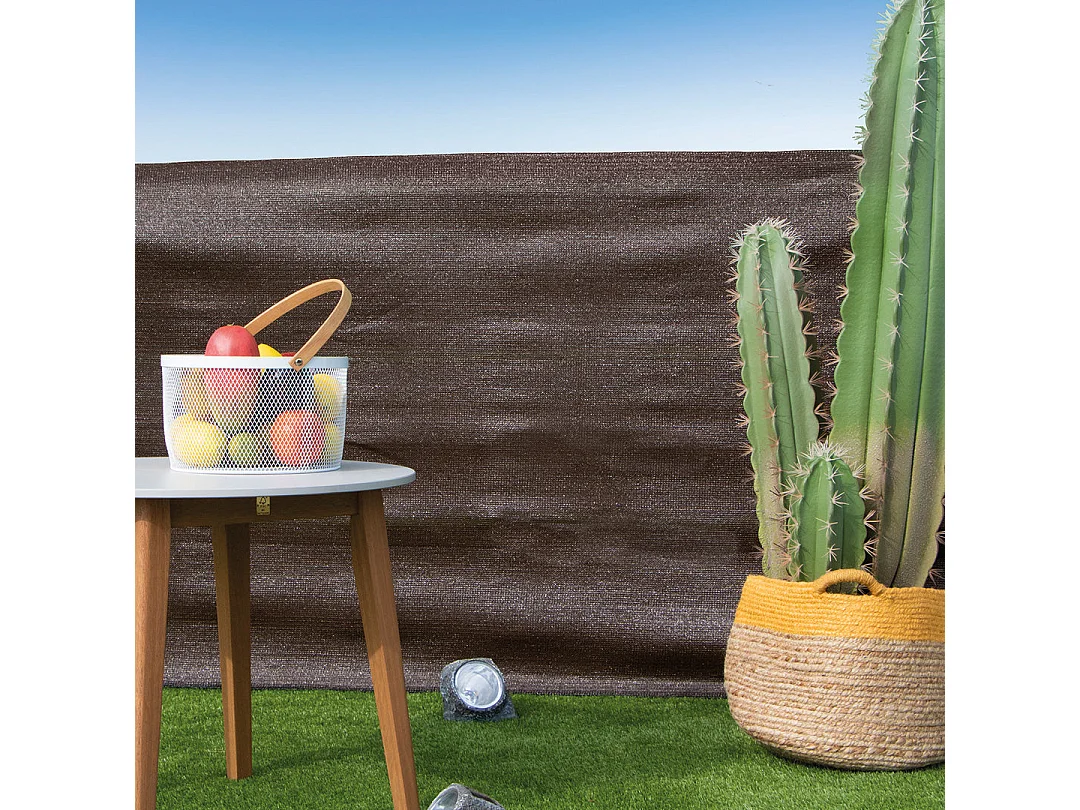 Malla de ocultación recynet basic 70 gr marrón nortene 1X10 M