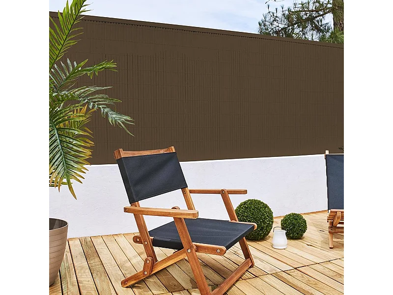 Cañizo pvc d/c 2.0x5 marron 2X5 M