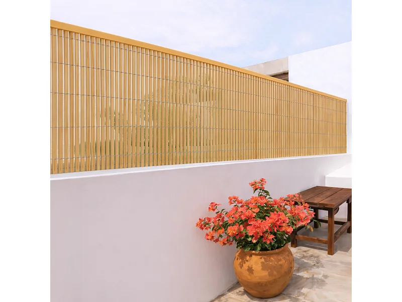 Cañizo pvc doble cara 20 mm caña 0,8X10 M