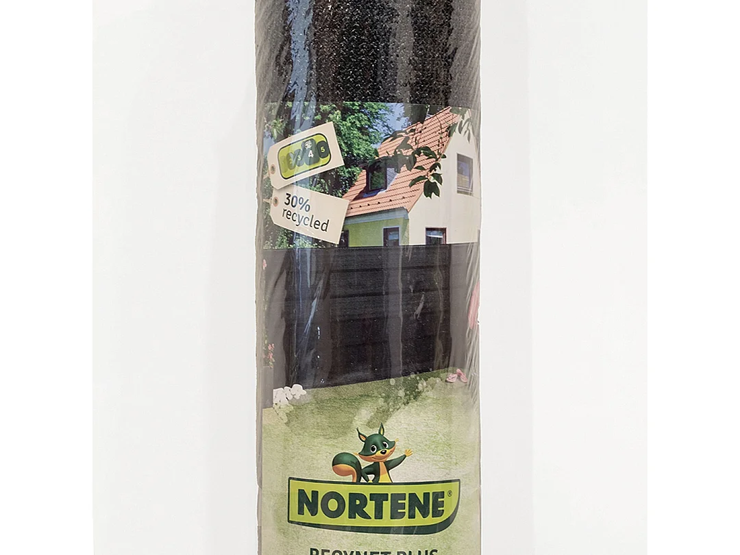 MALLA DE OCULTACIÓN RECYNET PLUS 170 GR MARRÓN NORTENE 1X3 M