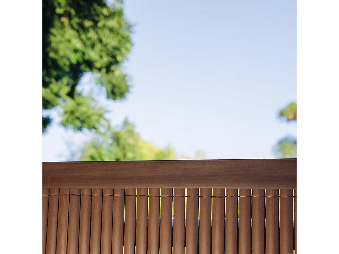 Cañizo pvc doble cara 20 mm marron 2X3 M