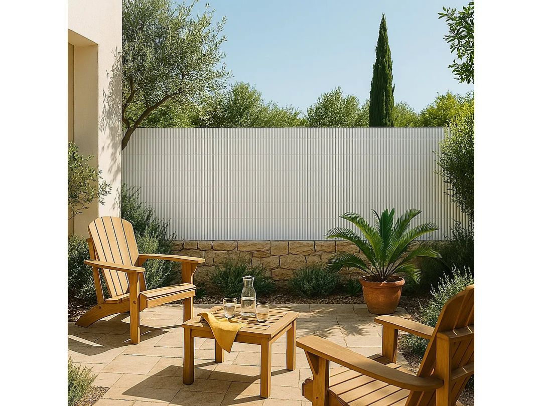 Cañizo pvc simple cara plasticane blanco nortene 1,5X3 M