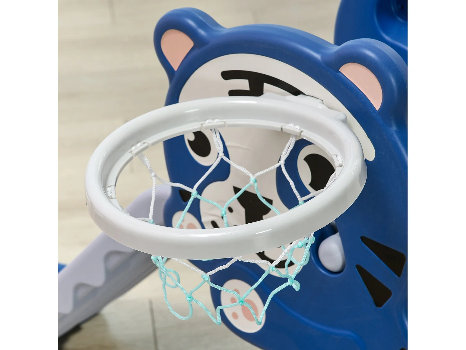 Tobogán para niños azul 133x60x70 cm AIYAPLAY