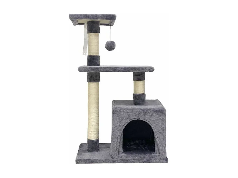 Kratzbaum 50 x 30 x 80 cm – Grau