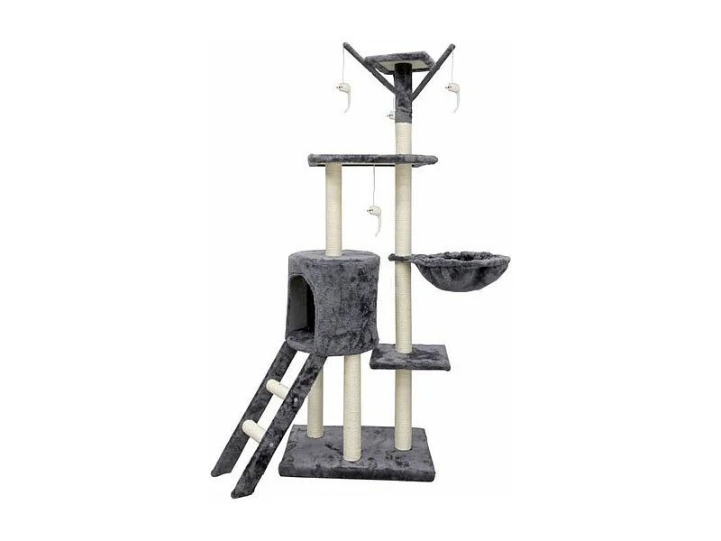 Kratzbaum 79 x 34 x 138 cm – Grau