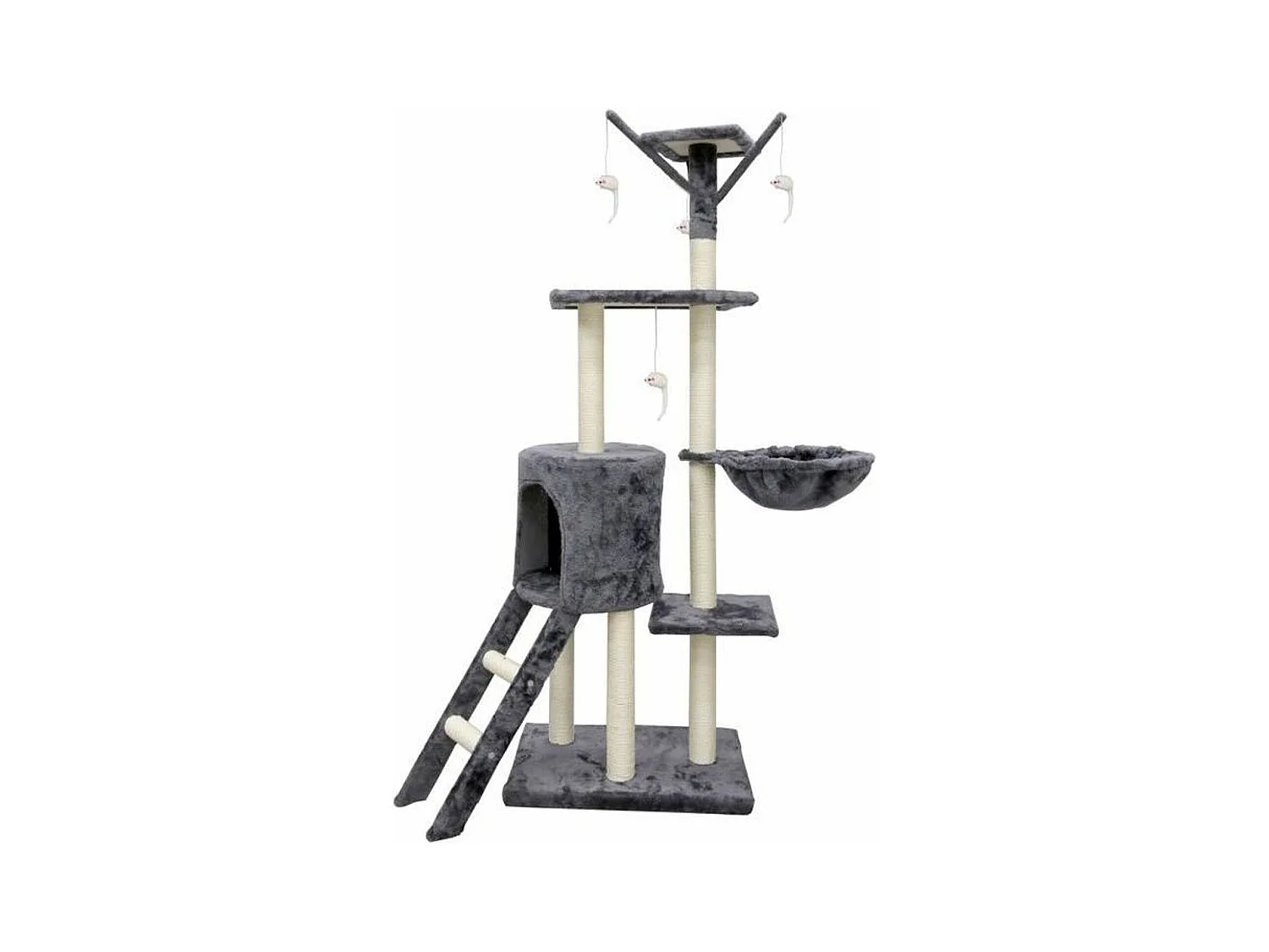 Arbre à chat gris 79 x 34 x 138 cm