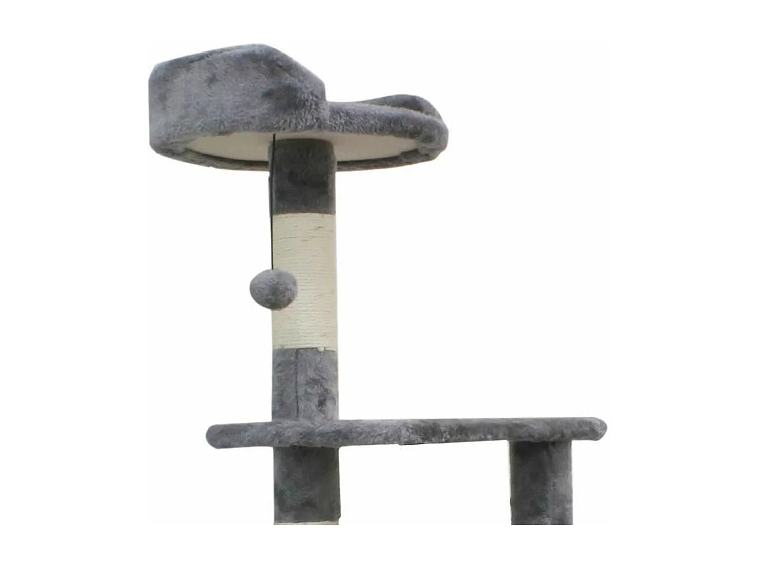 Kattenboom 40 x 40 x 114 cm - Grijs