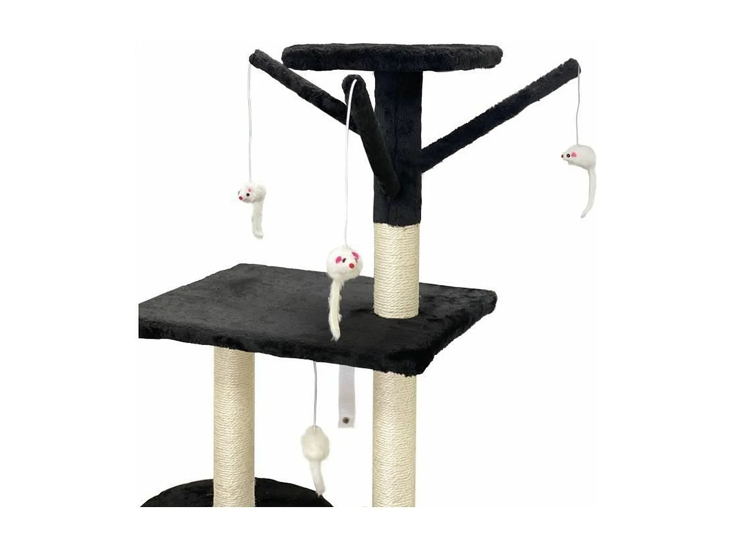 Arbre à chat noir 79 x 34 x 138 cm