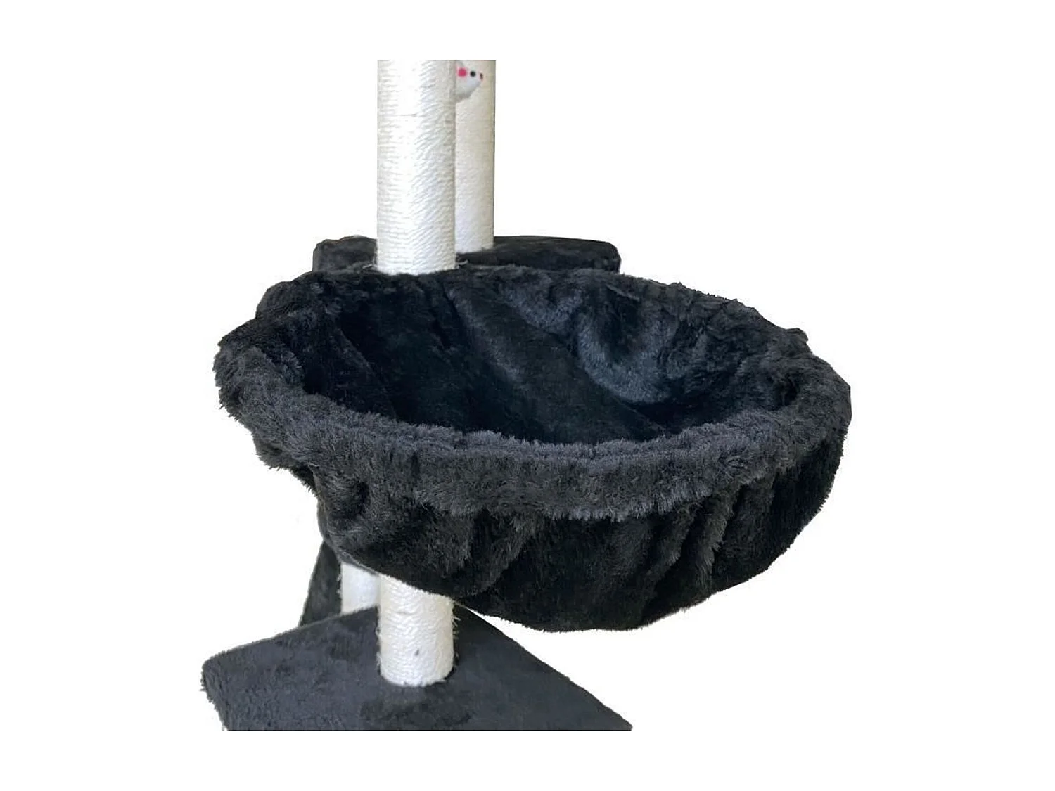 Arbre à chat noir 79 x 34 x 138 cm